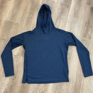 Athleta Uptempo II hoodie sweatshirt. Heathered Navy